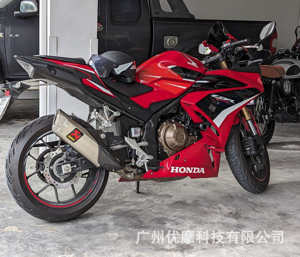Motorcycle Modification Scorpio R1 Industry and Trade Exhaust Carbon Fiber Titanium Alloy Exhaust Pipe Spring Wind 450SR/DUKE/R1