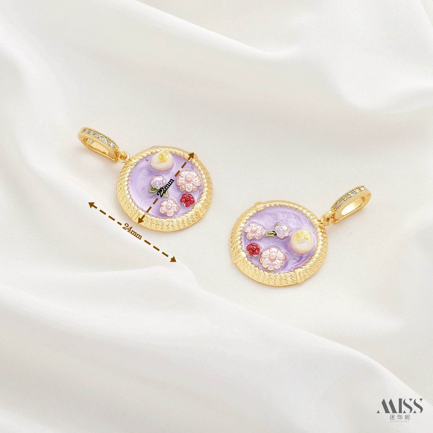 Мод pendant из органического жемчуга, свитер, аксессуар, ручная роспись, цветочная, китайский стиль, стиль высокого качества