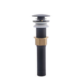 螺纹11/8大欧式弹跳不锈钢体下水器带提篮铜配件304面盆下水器