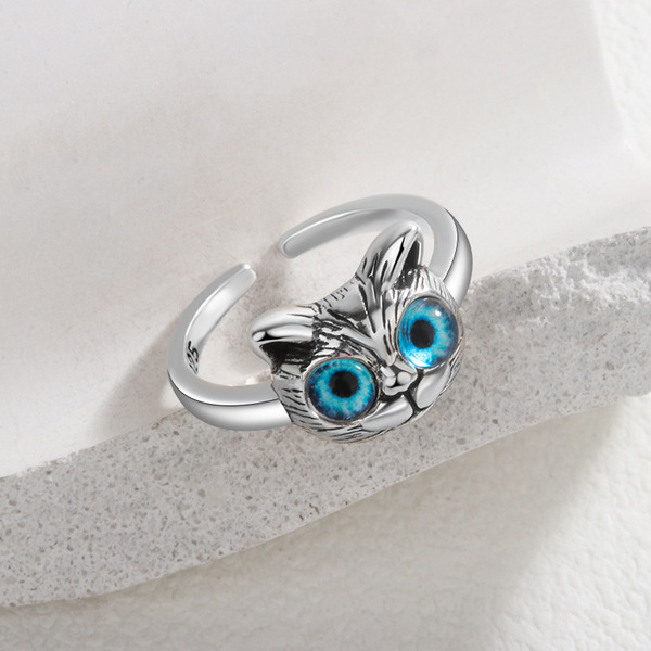 retro three dimensional cartoon cute ring
