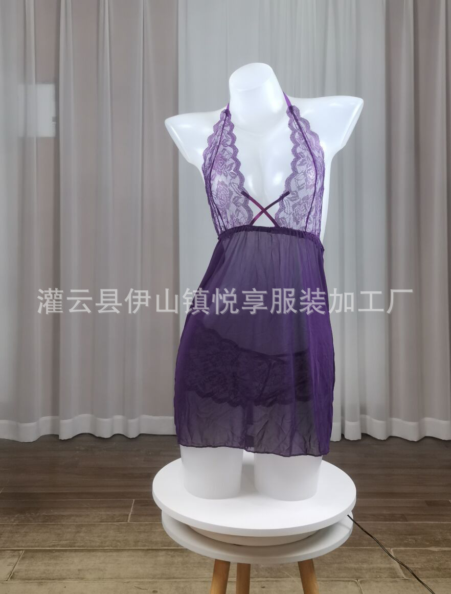 情趣内衣大码S-XXXL欧美外贸性感挂脖