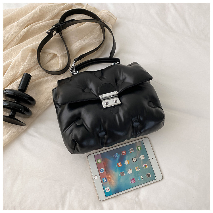 Autumn New Space Cotton Suit Bag Women's Internet Red Bubble Bag High End High Capacity Handheld One Shoulder Crossbody Bag_viptrois.com