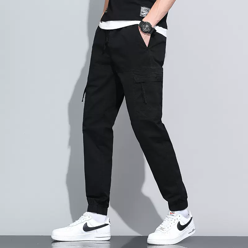包邮男士工装裤休闲宽松裤子男直筒修身潮牌感男装男款长2025