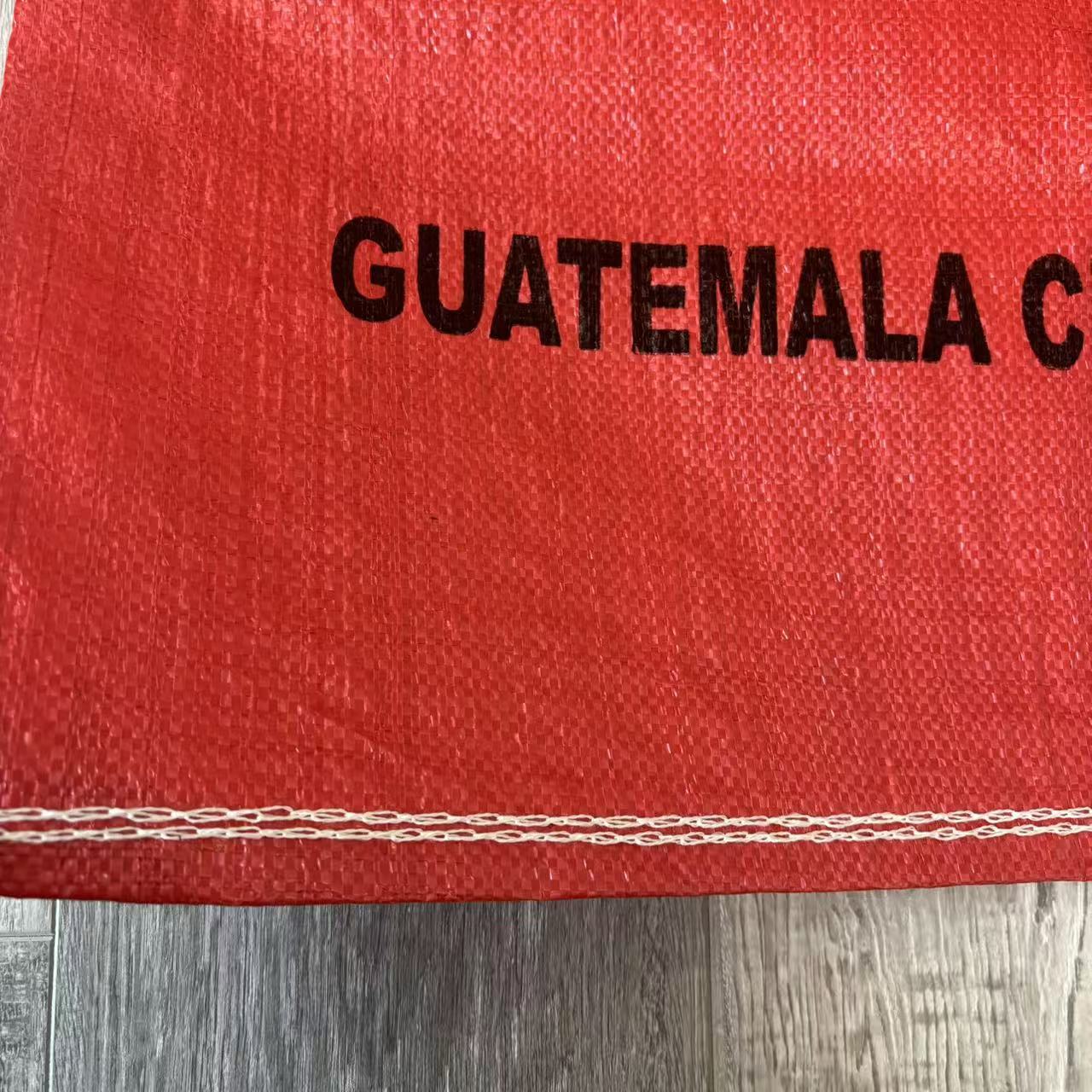 Exportación de 50kg de granos bolsa de tejido PP bolsa de granos bolsa de maíz rojo bolsa de tejido