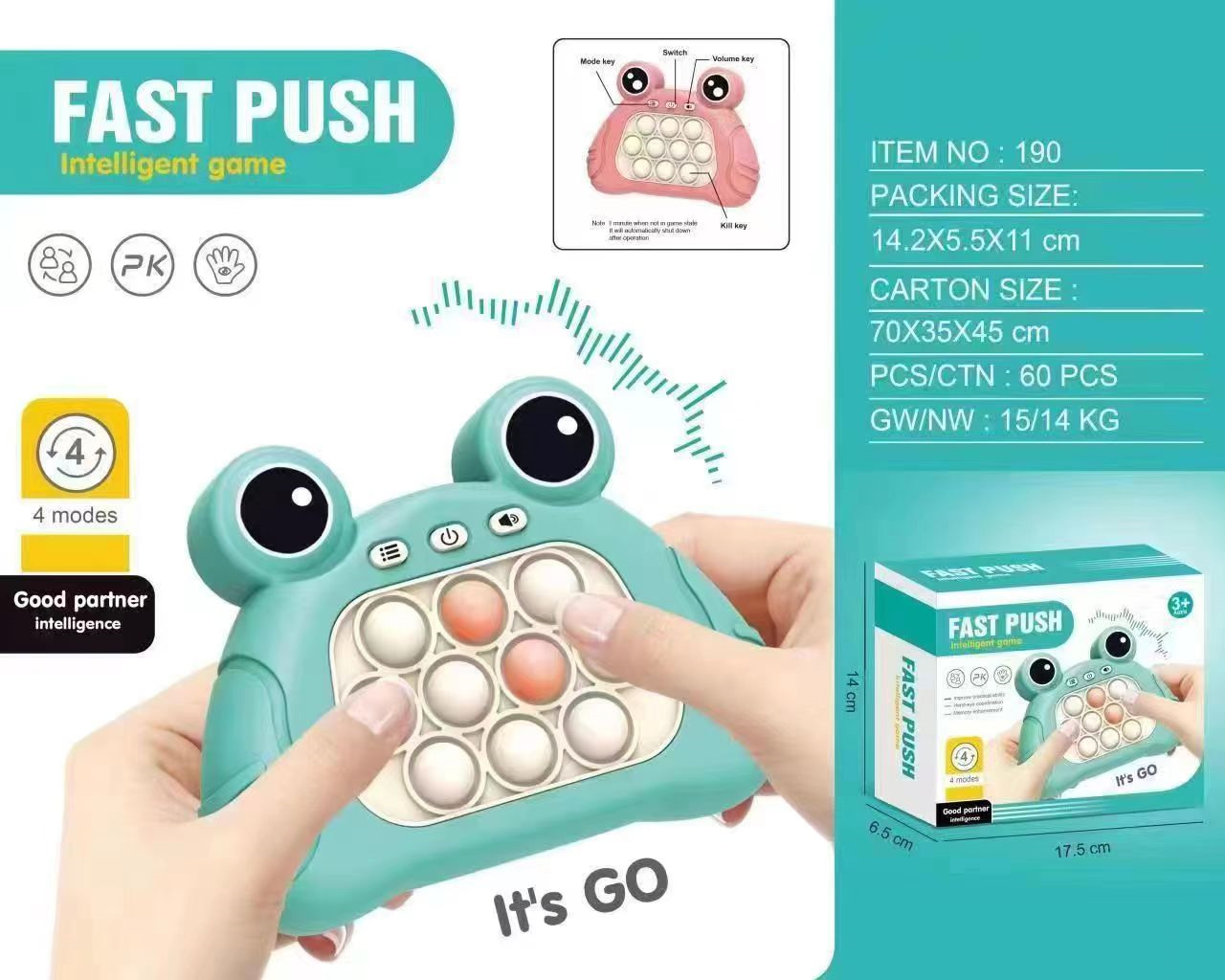 Toy Boy descompresión y descompresión artefacto prensa música rompecabezas máquina de juego velocidad empuje eliminación de hámster música