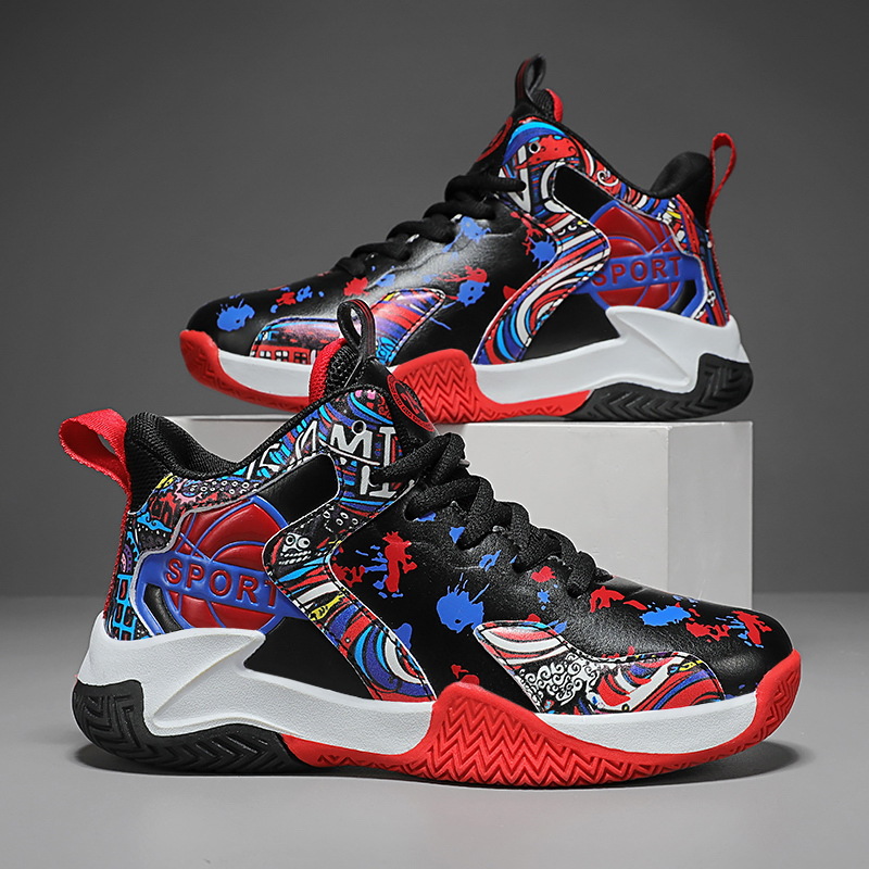Chaussures de basketball garçon en cuir baskets de sport_voghion.com