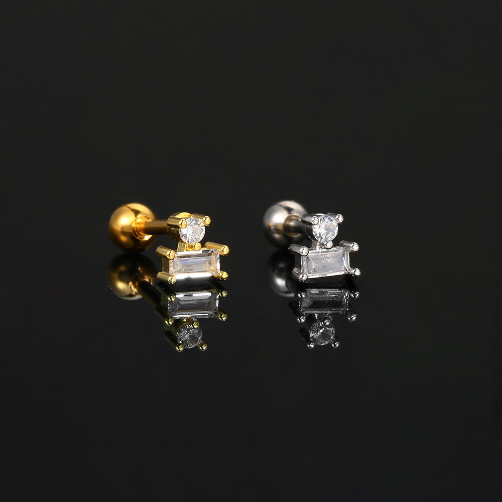 5g Weight 18K Real Gold Plated, Platinum Plated Plating Material Zircon Inlay Material Ear Cartilage Rings & Studs Piercing Type 1 Piece Quantity Daily Occasion Copper Material Devil's Eye, Lightning Pattern Unisex Gender Casual, Simple Style Style Plating Craft 1 Piece Ear Cartilage Rings & Studs Casual Simple Style Devil's Eye Lightning Copper Plating Zircon Ear Cartilage Rings & Studs 3