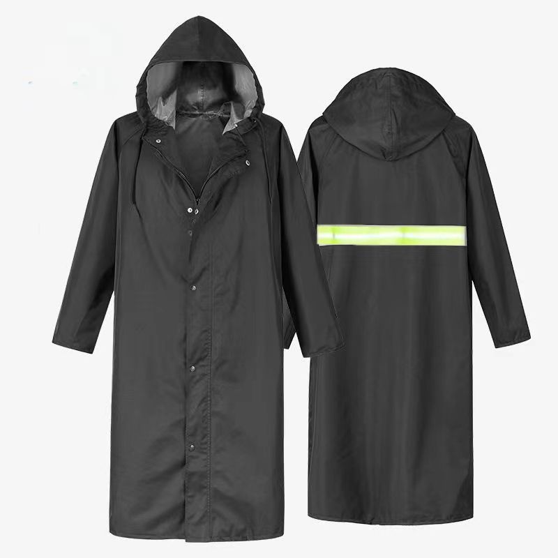 Chubasquero largo y grueso para adultos al aire libre cuerpo completo tormenta de lluvia hombre de una pieza engrosado control de inundaciones hombres y mujeres patrulla seguridad