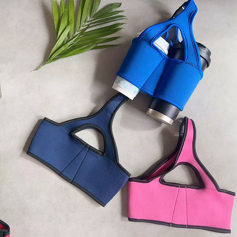 两杯咖啡奶茶手摇饮料杯套手提袋杯袋潜水料杯套环保有弹性客制lo