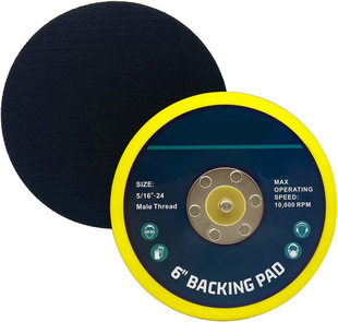 6-inch double-acting hook and loop molded polyurethane