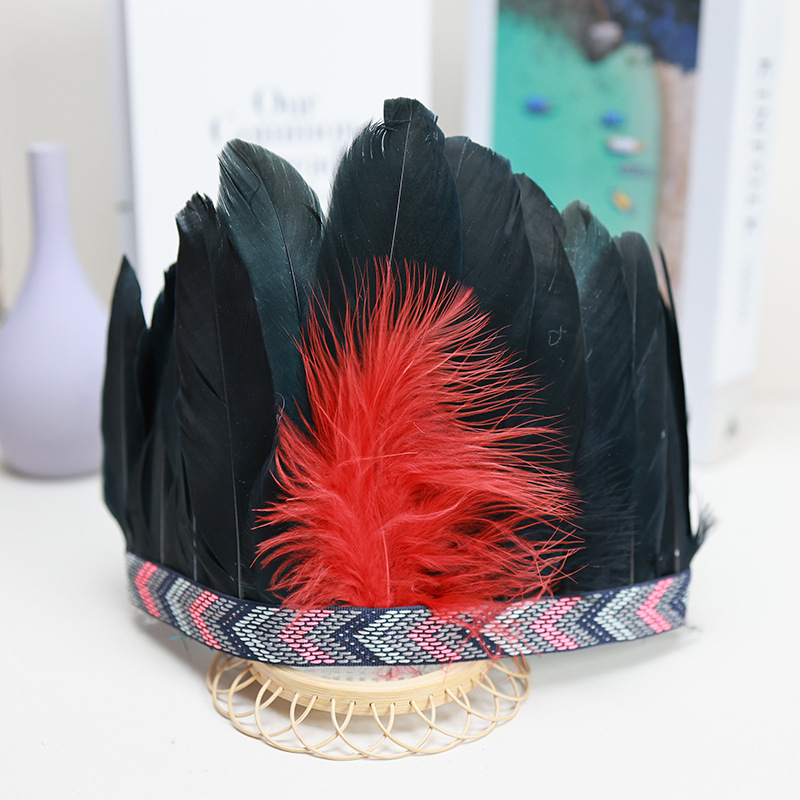 Plumas negras al por mayor diy materiales hechos a mano bolsas accesorios accesorios para niños jardín de infantes creativo curso de arte