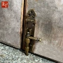 仿古古建筑庭院明清铜插销