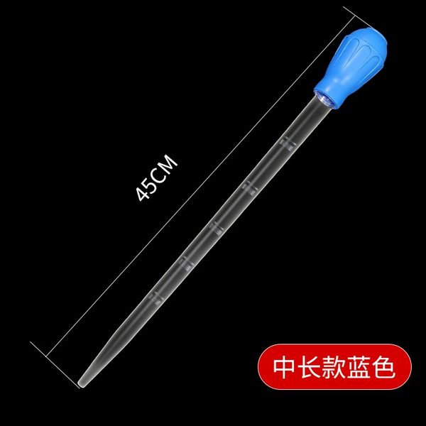 Blue long straw