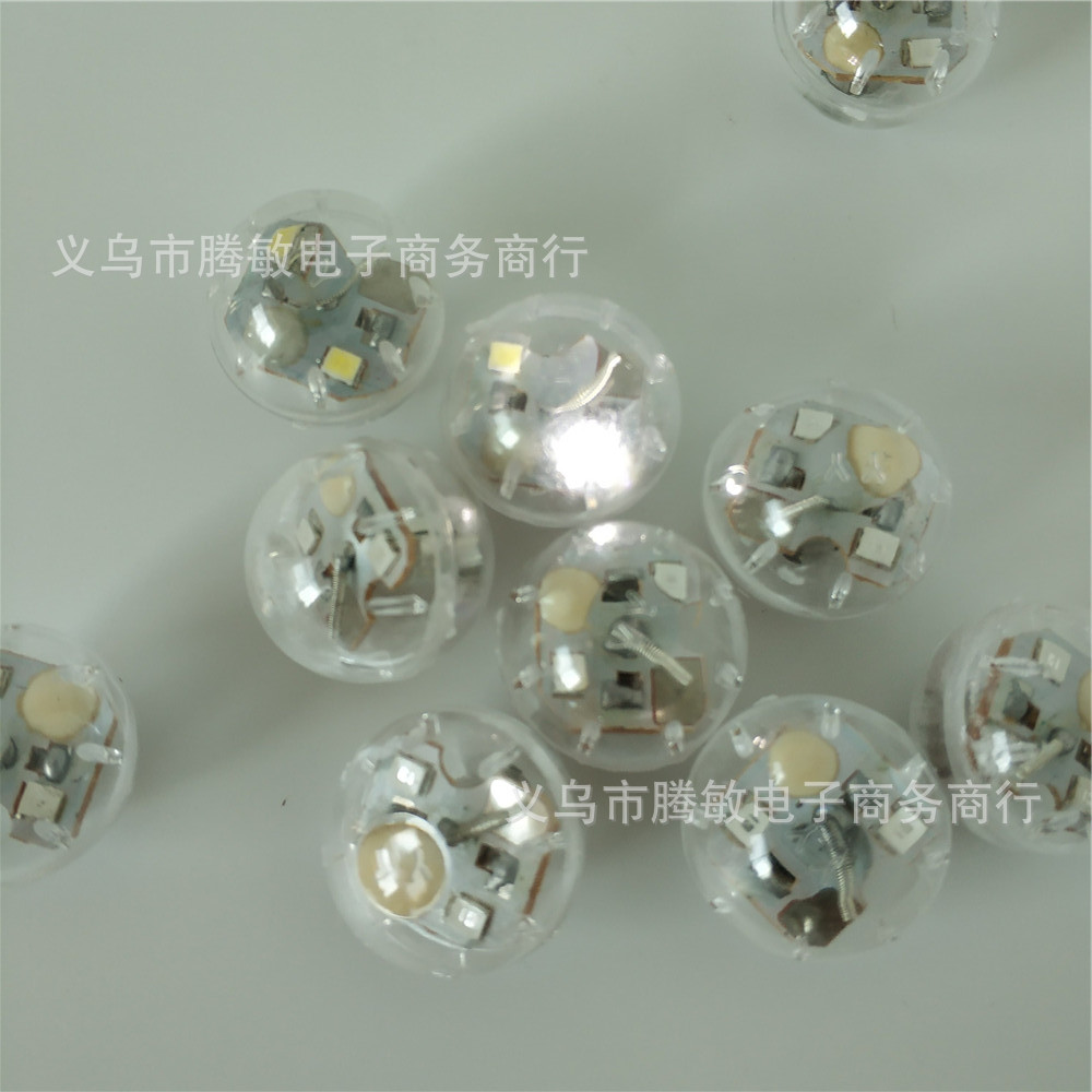 LED震动双白灯闪光球快闪白光圆球灯2.3cm振动发光灯玩具配件白灯-阿里巴巴