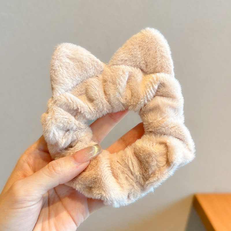 Anillo para el cabello del intestino grueso Mori Cuerda para el cabello de la cola de caballo femenina Albóndigas de sentido avanzado Cuerda para la cabeza Apuntar la cabeza Flor para el cabello Almohos elásticos Almohos para el cabello