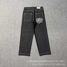 秋季ADWYSD牛仔裤 太阳卷刺绣6款牛仔裤美式直筒卫裤青春款牛仔裤