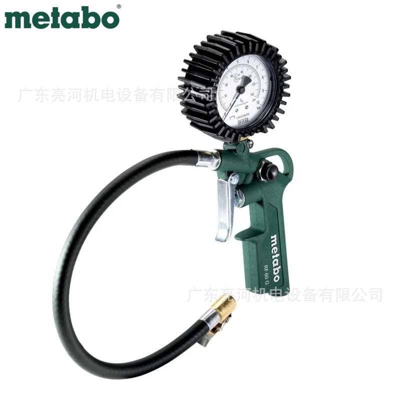 德国metabo麦太保RF60G压力表气动工具轮胎充气测量装置602234000