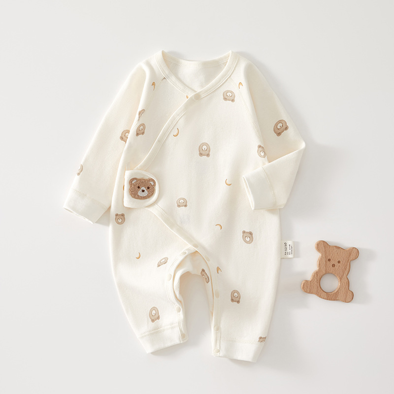 Baby Jumper primavera y otoño ropa de algodón 0 en junio ropa de mariposa recién nacida ropa de monje sin hueso