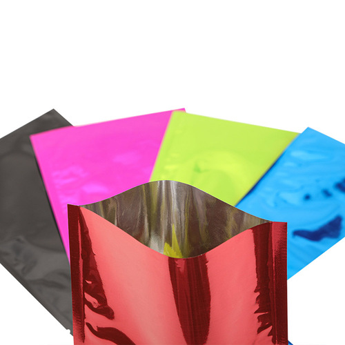 Colorful aluminum-plated flat pocket white aluminum foil bag powder bag face mask bag decoration bag classification bag eye mask bag printed