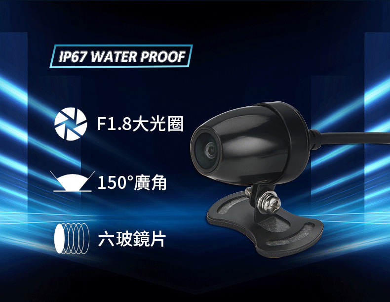 Motorcycle Driving Recorder Hd 4K 2K Waterproof Front and Rear Camera Wifi Gps Motorcycle Recorder