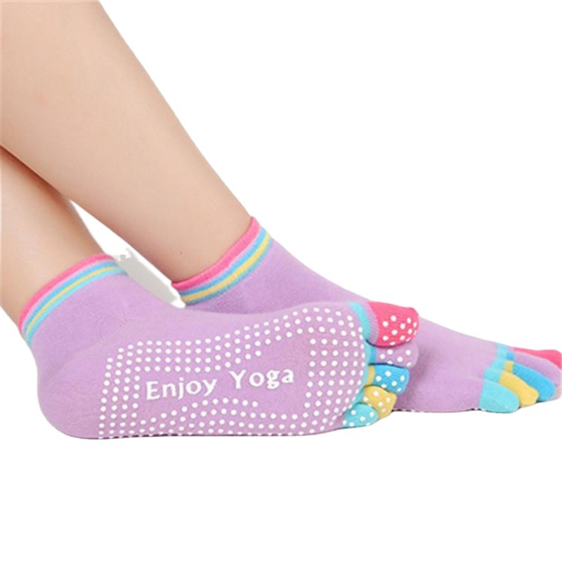 Venta al por mayor nuevo tacón de mujer dispensando anti-HUA calcetines de yoga deportes saludables calcetines de cinco dedos