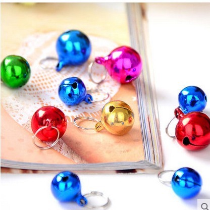 Pet Bell Pet Necklace Bell Candy Color Rainbow Copper Bell Single Bell 12mm