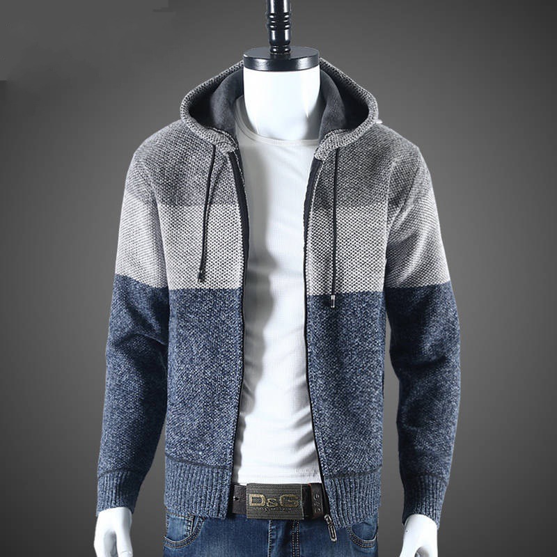 (Cross-border trading), (Wholesale), winter hoody, warm sweater, jacket with zipper for leisure, cardigan, oversize 4