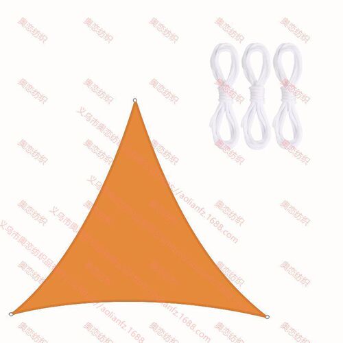 Cross-border hot selling multi-size triangular shade sail garden waterproof and UV-resistant polyester oxford fabric awning