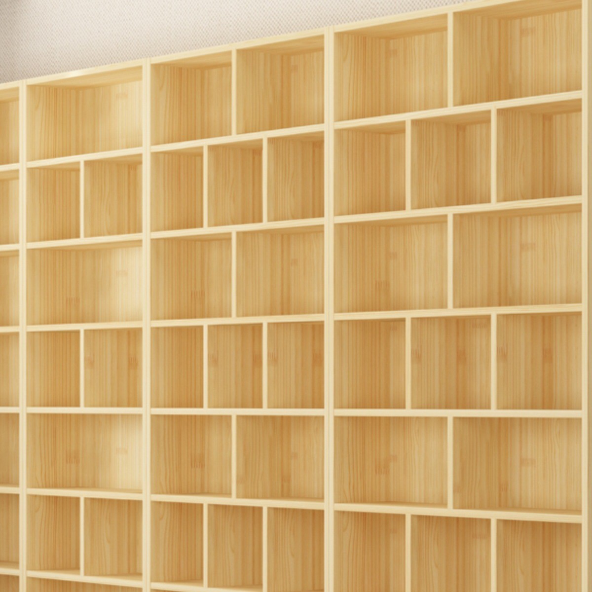 All Solid Wood Bookshelf Floor Wall Bookcase Solid Wood Children's Living Room Storage Cabinet Bookcase Storage Rack Household Loose