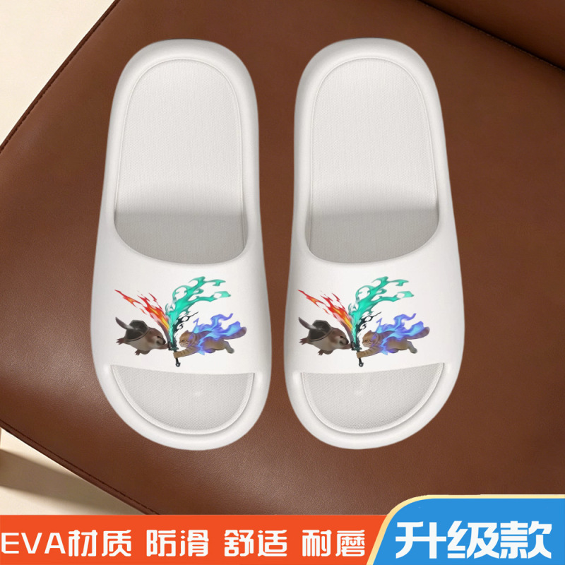 Summer Children's Slippers, My Knife Shield Dog Design, Boys' Indoor Non-Slip Bath Sandals, Eva Boys' Outdoor Odor-Resistant Slippers