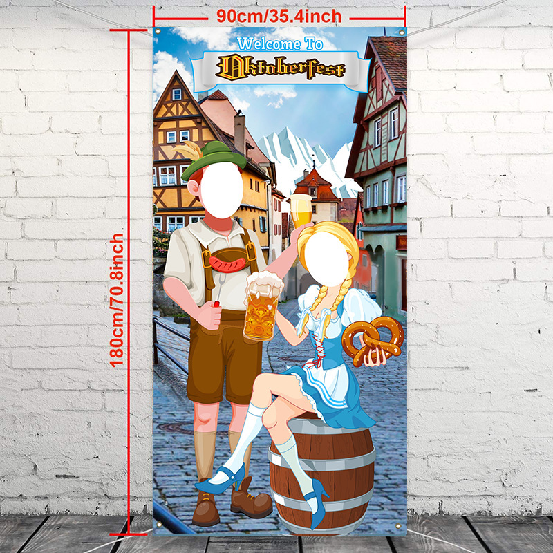 Amazon 2025 ノイムブルクビール祭バナー新しい吊り旗ドアカーテンビールテーマカプレットビールドアカーテン|undefined