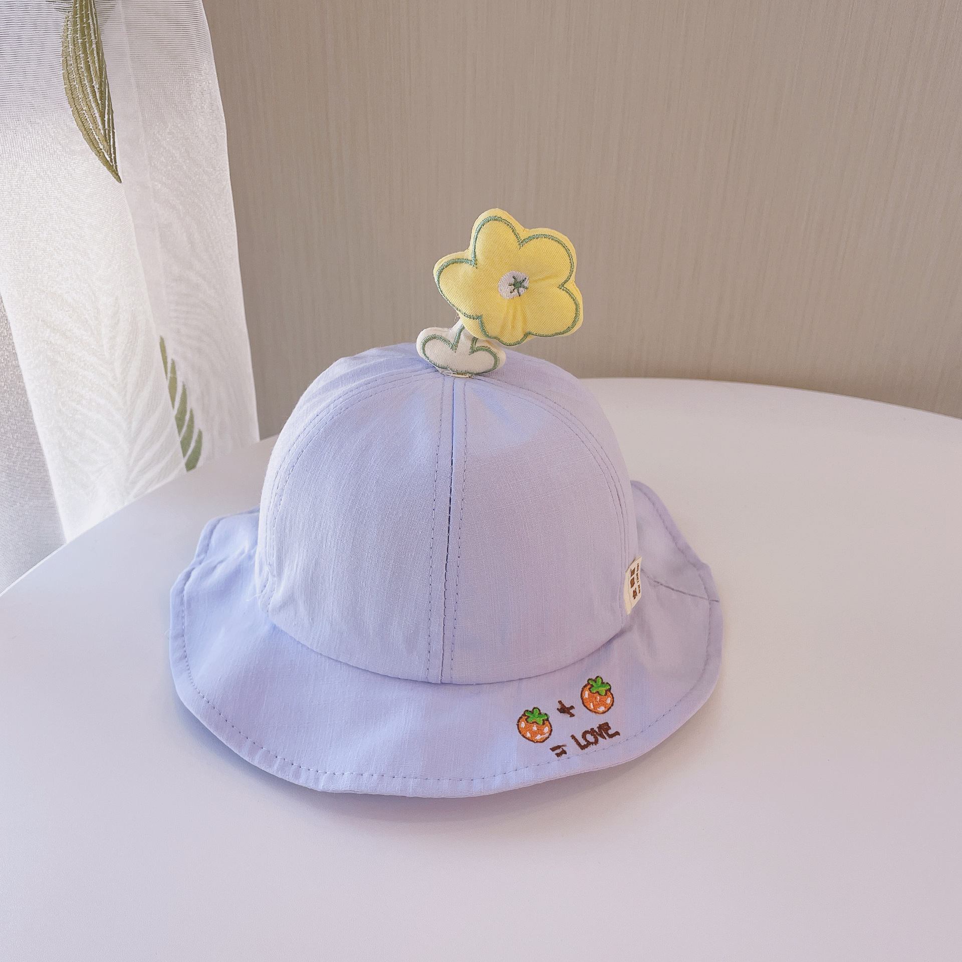 Cute Cartoon Letters Strawberry Flower Shape Fisherman Hats Wholesale display picture 5