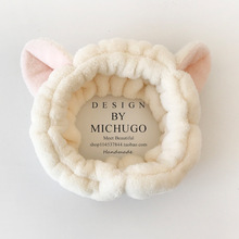 韩国可爱洗脸束发带女早秋网红猫耳朵头箍毛绒化妆敷面膜发箍发饰