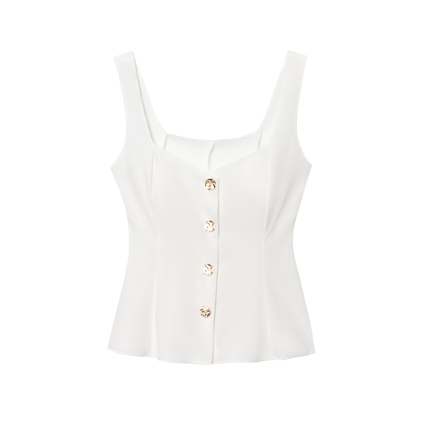 European And American Women's Clothing 2025 Summer New Fashion Short Skirt Hem Elastic Vest Top_ecoleips.com