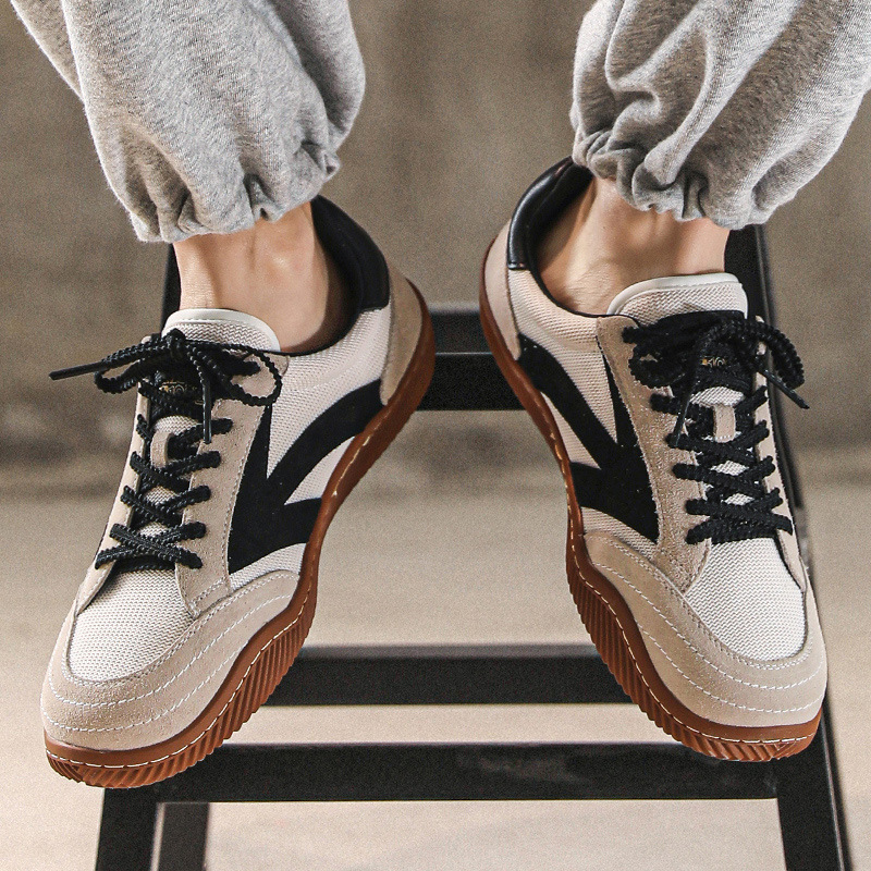 Dexun Shoes 2024 New Breathable Soft Sole Men's Summer Shoes Fashionable Casual Versatile Niche Mesh Men's Shoes Dropshipping_voghion.com