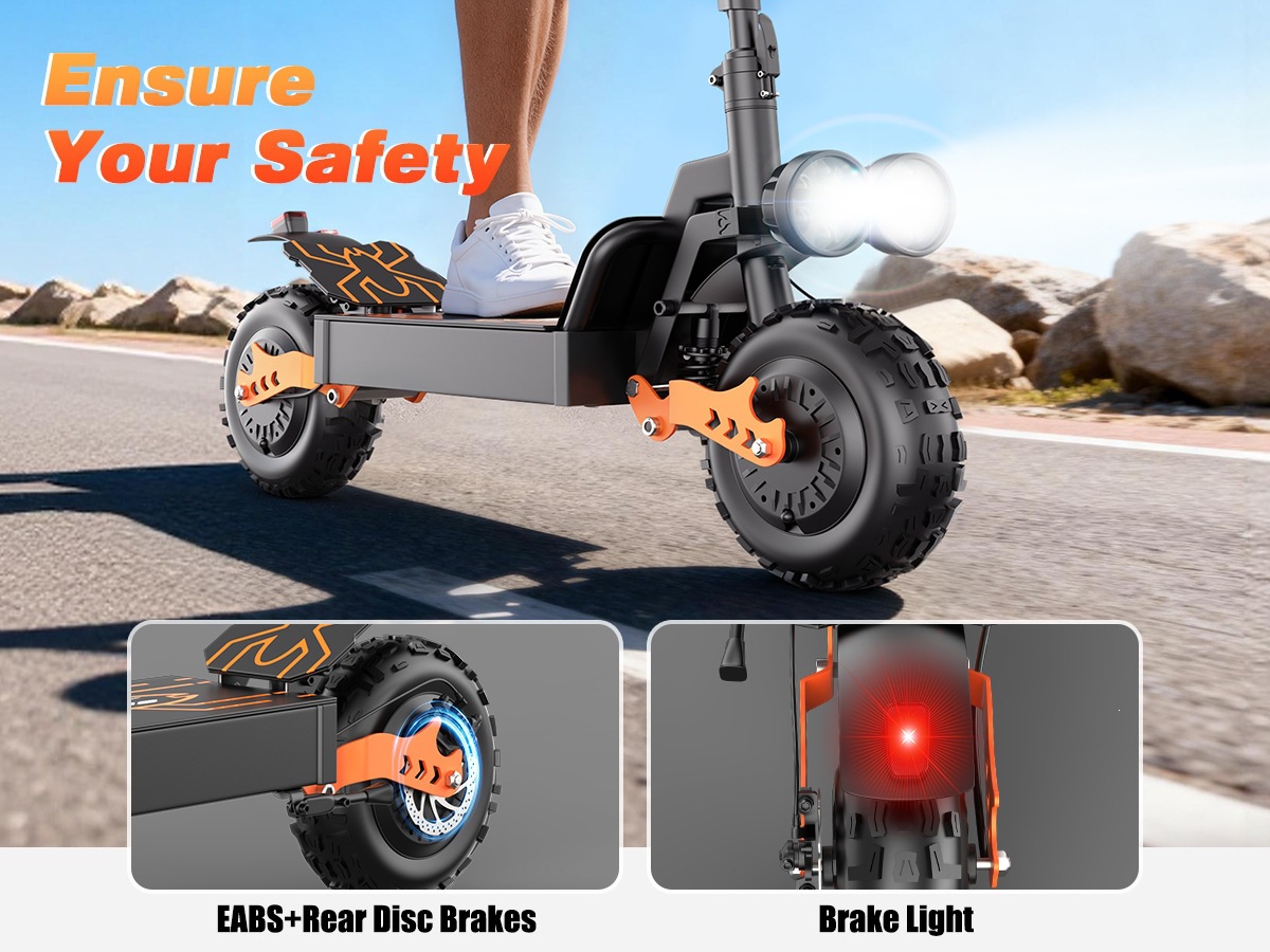 Dual-drive high-power off-road electric scooter, in stock at the factory, available for dropshipping from the US overseas warehouse