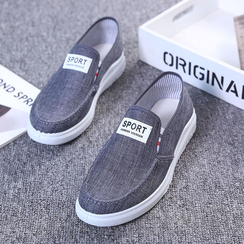 Canvas shoes, Old Beijing style cloth shoes, Korean version denim cloth student shoes, low-top casual men's shoes, breathable