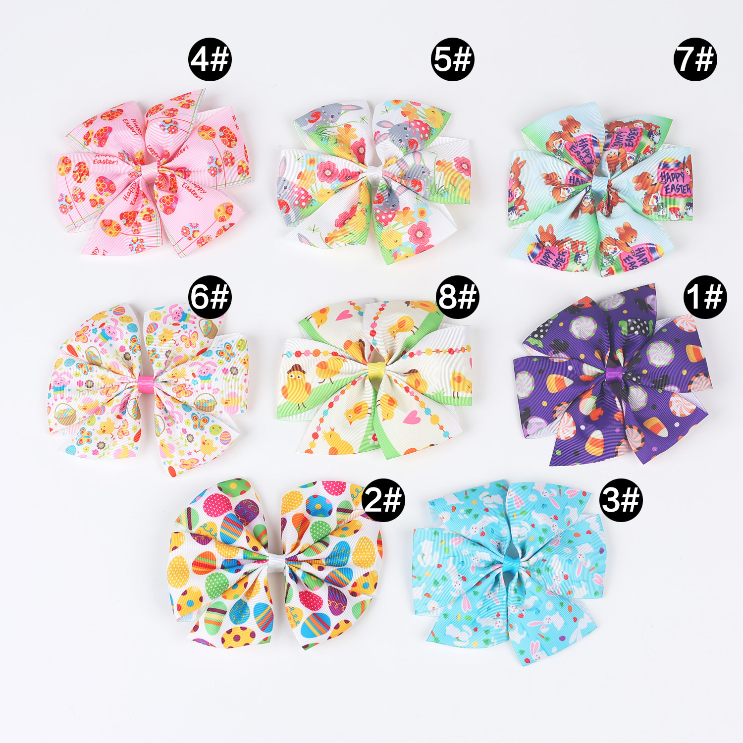 Cute Rabbit Flower Bow Knot Thread Belt Hair Clip display picture 1