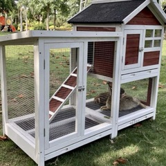 麓f順豐防水豪華別墅戶外兔窩寵物籠鴿子籠鳥籠狗窩貓窩兔籠
