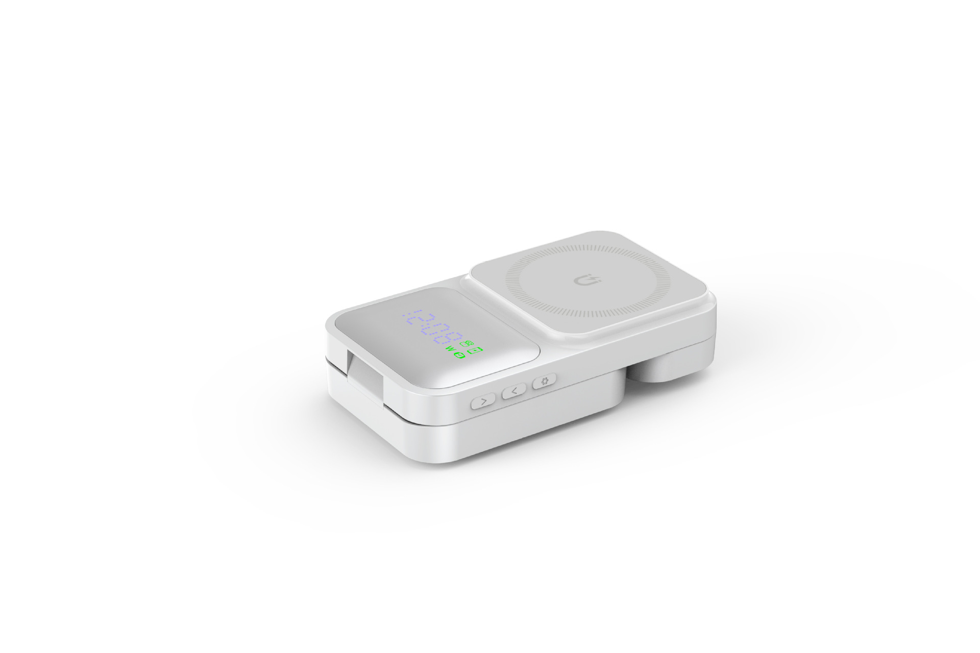 Cargador Inalámbrico Plegable Magnético 4 en 1 con Carga Rápida para Teléfono Móvil y Auriculares