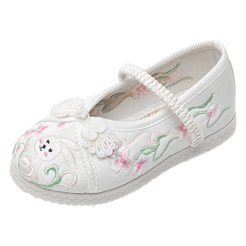 Hanfu обувь для девочек древний стиль детские вышитые туфли