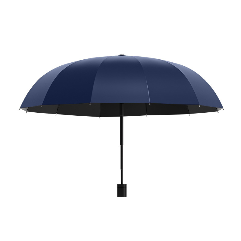 批发手动折叠雨伞加固加厚结实耐用耐磨防暴雨大号高端商务三人伞|undefined
