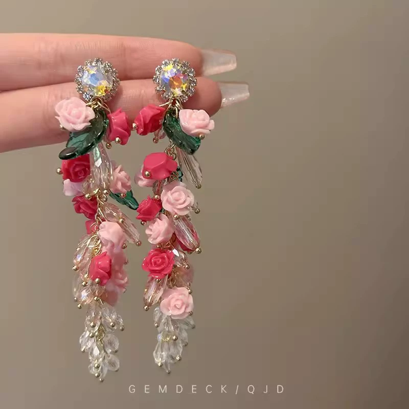 Серьги Retro golden, свадебный лёгкий люкс, высокое качество