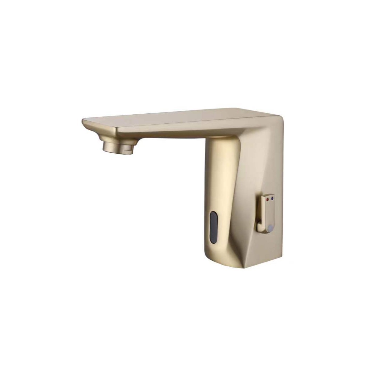 Brushed Gold Bathroom Basin Hot and Cold Faucet Bathroom Basin All-Copper Faucet Sensor Basin Faucet