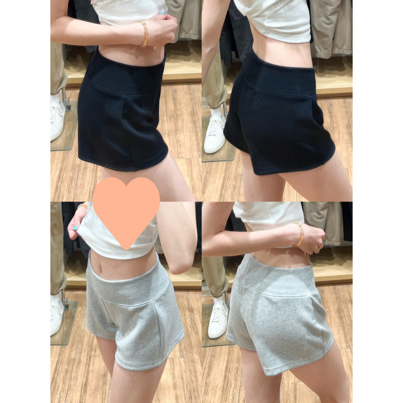灰色韩版短裤女夏季薄款松弛感低腰辣妹a字外穿休闲运动五分裤子|undefined