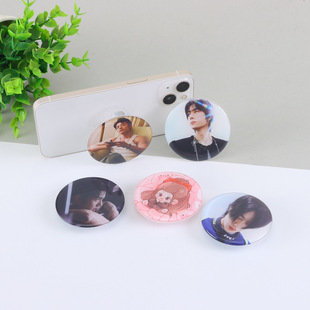 Cartoon Acrylic Mobile Phone Airbag Holder Customized DIY Cartoon Glue Retractable Desktop Magnetic Mobile Phone Holder