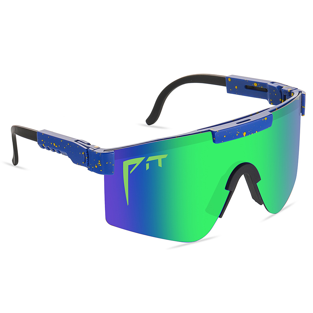 Simple Style Sports Colorful Pc Polygon Half Frame Sports Sunglasses display picture 5