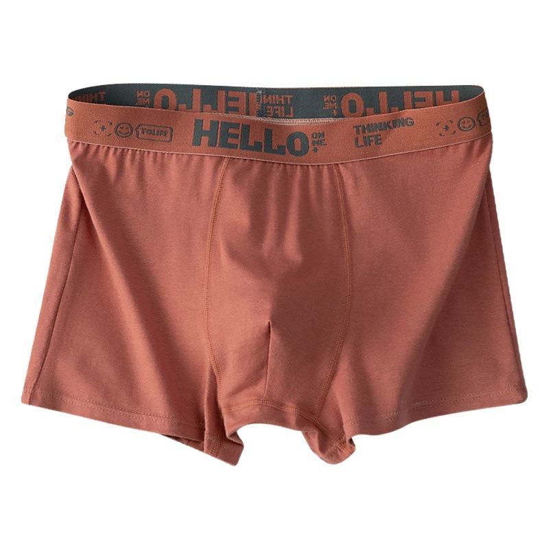 Men's underwear cotton loose breathable plus size boxer antibacterial youth sports Boxer Shorts factory wholesale