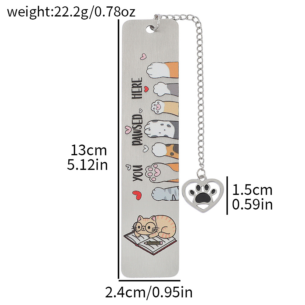 Amazon venta caliente interesante gatito perro marcadores adorables diseño de contraste de color blanco y negro marcadores de acero inoxidable fabricantes al por mayor