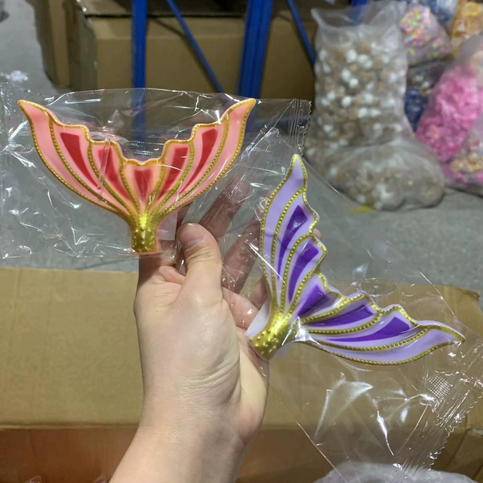 Набор для украшения торта с пластиковыми хвостами русалок для детского дня рождения, оптом, для трансграничной торговли